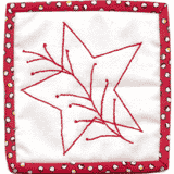 Redwork Holiday Squares